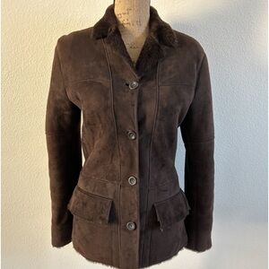 Guy Fulop genuine leather shearling jacket